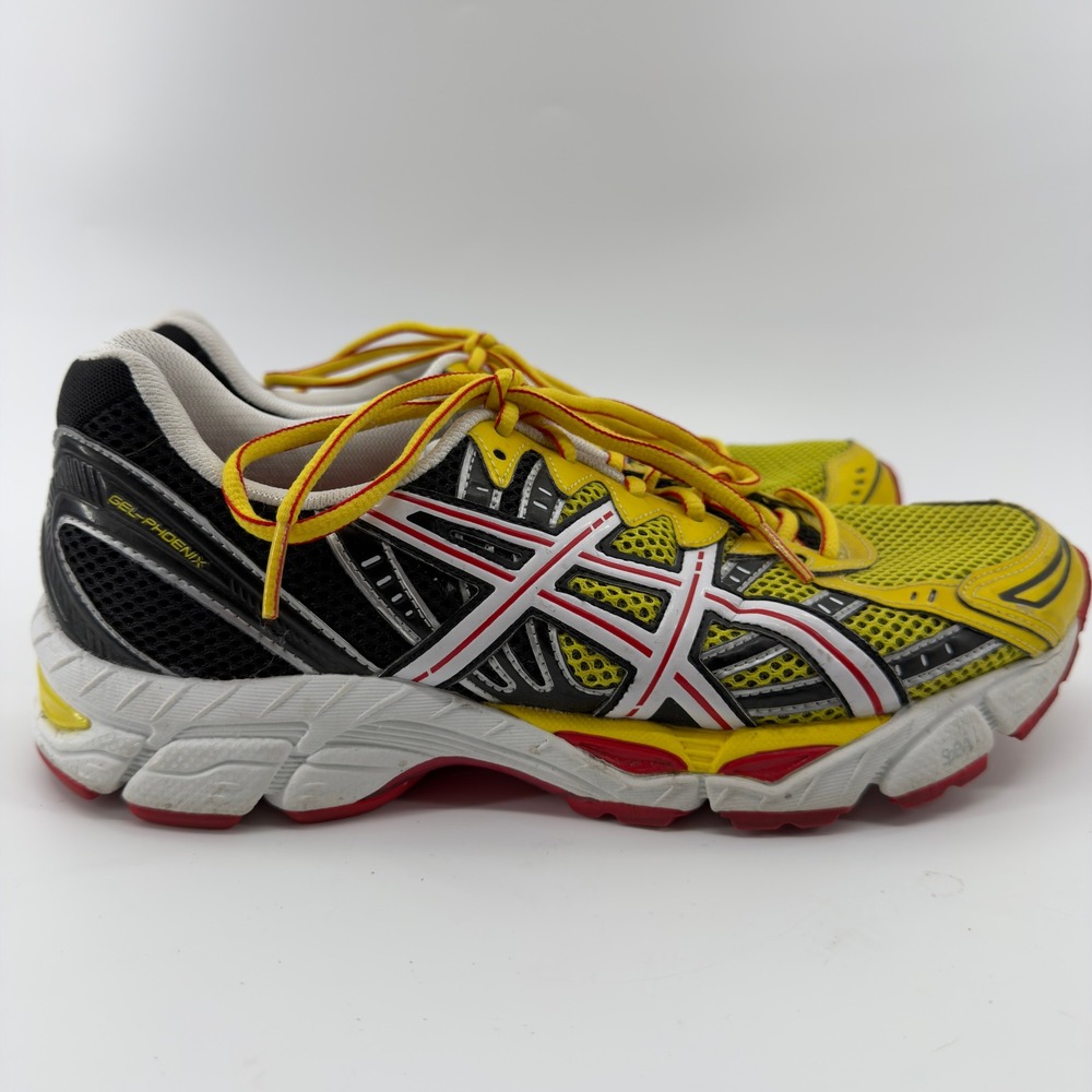 Asics Gel-Phoenix 4 Mens Running Shoes Yellow Black Red Size 9.5